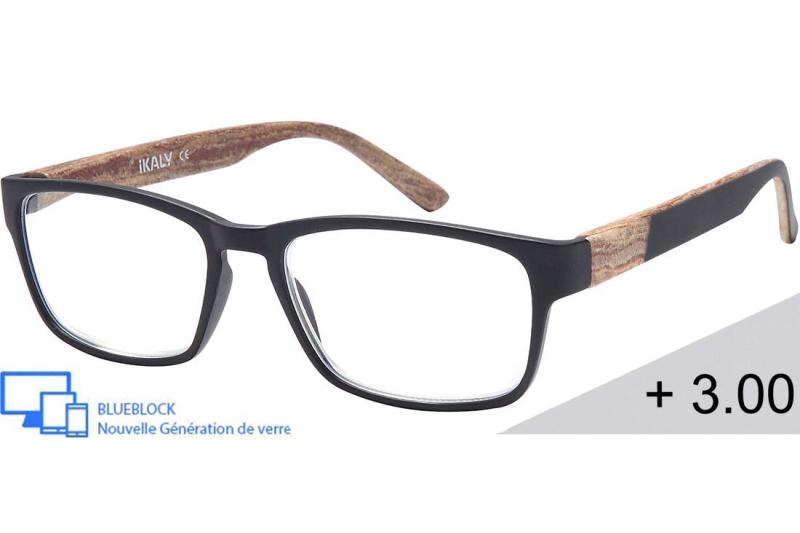Lunette loupe de lecture Blueblock  Homme - AU_C1_300 - Plastique (CP/TR90) - Anti-lumière bleue - Optique pré-monté Blueblock -