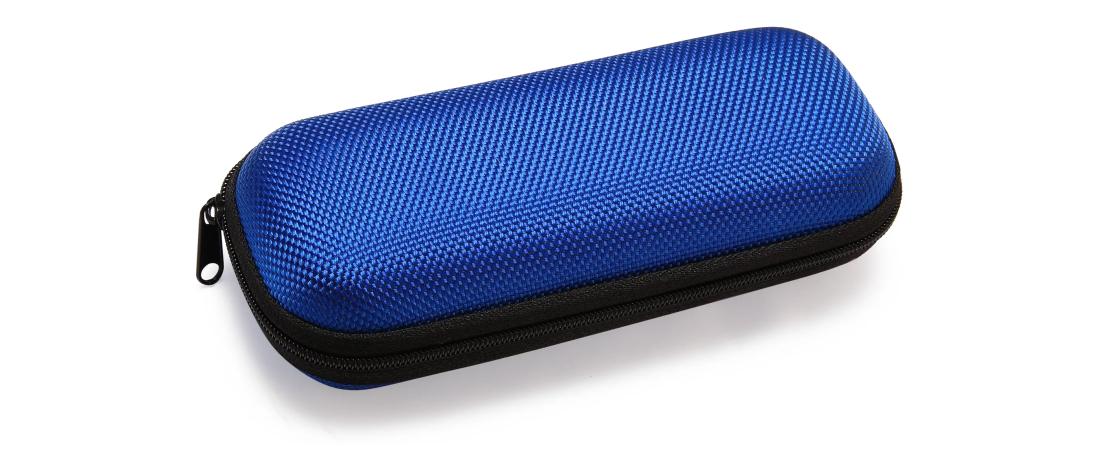 Lot de 200 boîtiers zippés bleus
