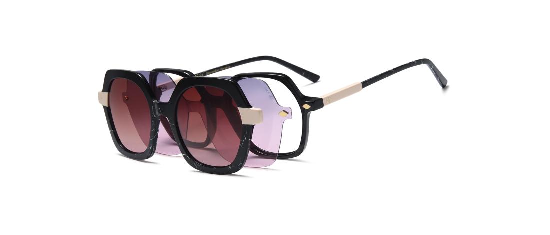 Lunette de vue Polar Clip  Femme - Acétate + Clip magnétique solaire polarisé - OCP623_C1 - OSMOSE - Octika