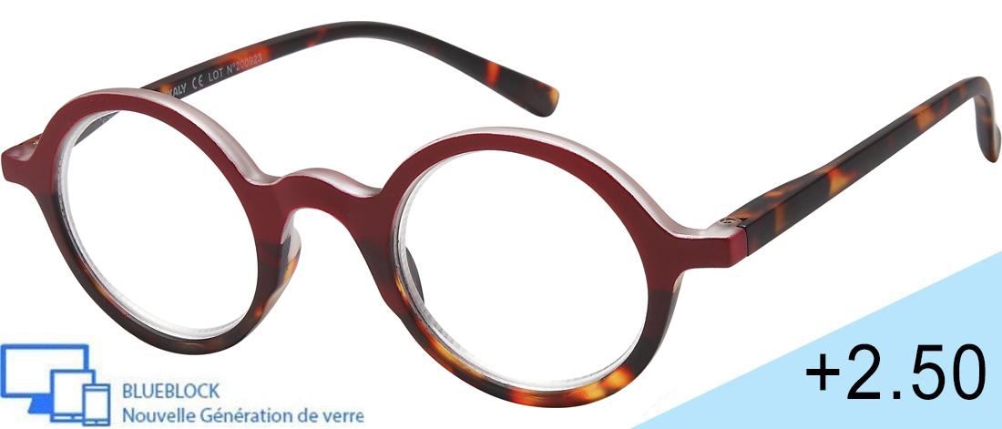  Women's Reading Glasses - LI_C1_250 - injected plastic (CP/TR90) - Anti-blue light -  blueblock pre-mounted reading Optics - IK