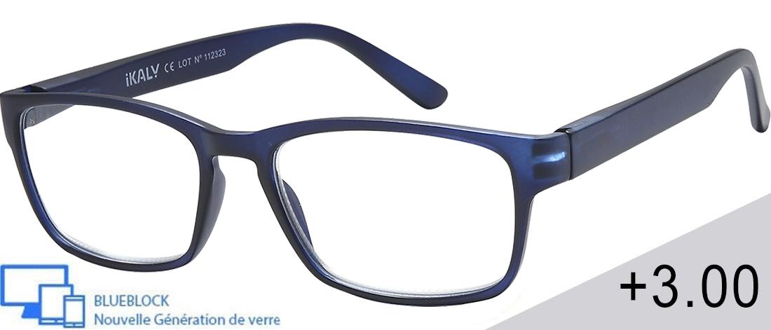  Men's Reading Glasses - AU_C3_300 - injected plastic (CP/TR90) - Anti-blue light -  blueblock pre-mounted reading Optics - IKAL
