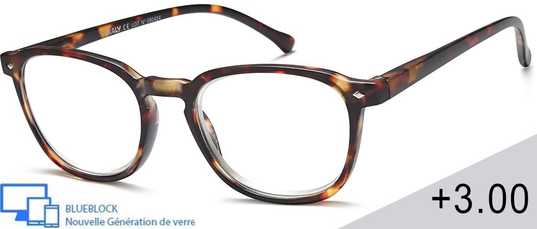  Men's Reading Glasses - RA_C1_300 - injected plastic (CP/TR90) - Anti-blue light -  blueblock pre-mounted reading Optics - IKAL