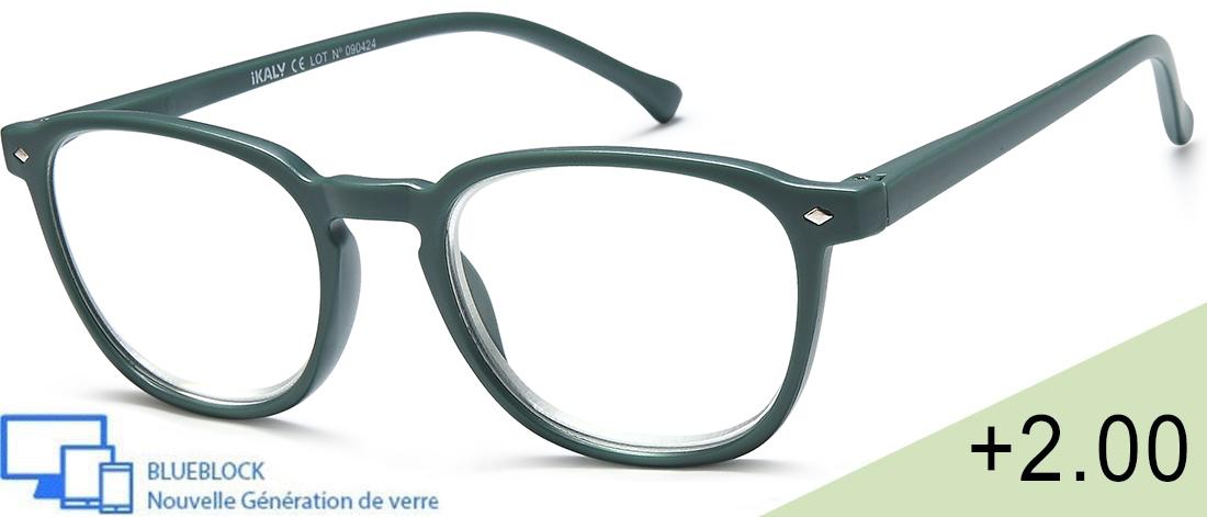  Men's Reading Glasses - RA_C2_200 - injected plastic (CP/TR90) - Anti-blue light -  blueblock pre-mounted reading Optics - IKAL