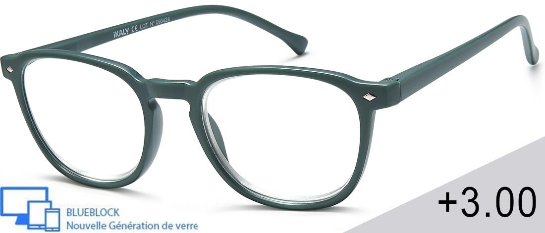  Men's Reading Glasses - RA_C2_300 - injected plastic (CP/TR90) - Anti-blue light -  blueblock pre-mounted reading Optics - IKAL