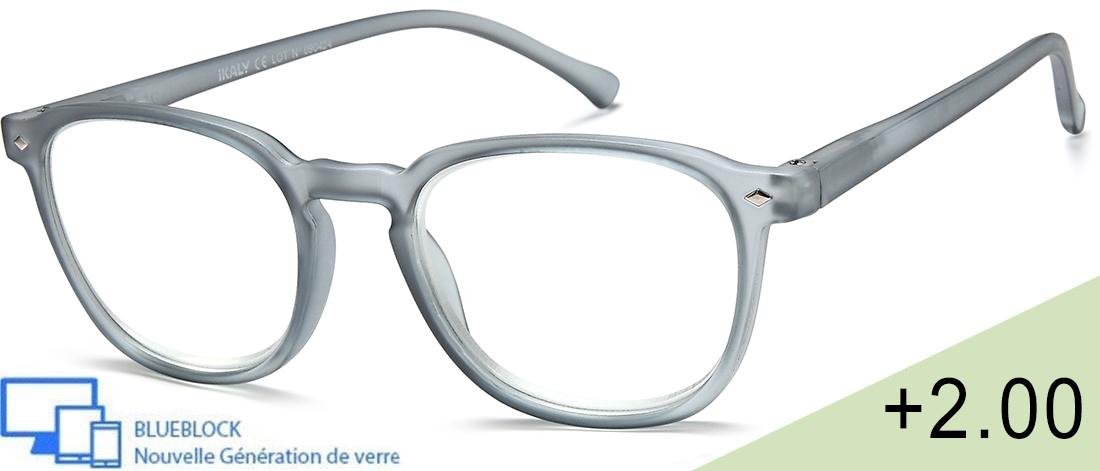 Men's Reading Glasses - RA_C3_200 - injected plastic (CP/TR90) - Anti-blue light -  blueblock pre-mounted reading Optics - IKAL