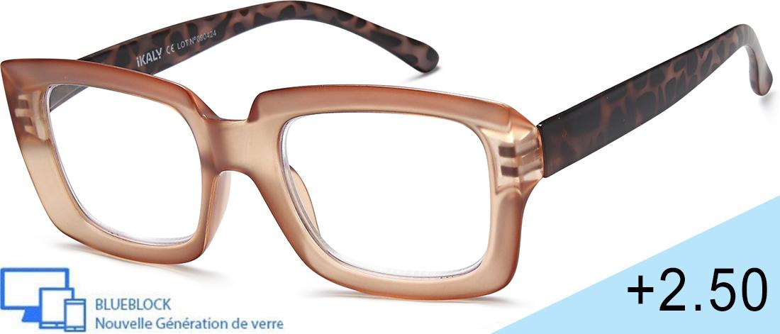  Women's Reading Glasses - SE_C1_250 - injected plastic (CP/TR90) - Anti-blue light -  blueblock pre-mounted reading Optics - IK