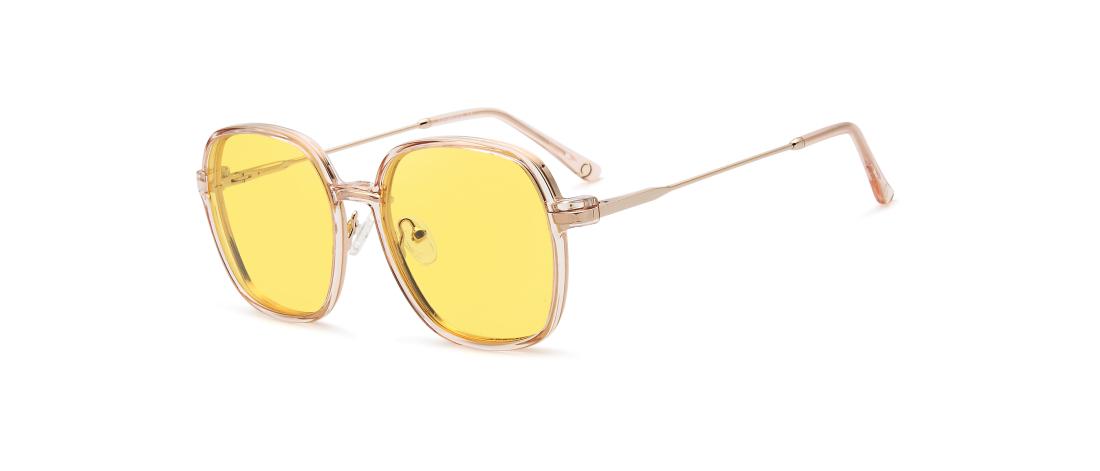  Women's Polar Clip Eyeglasses - Metal + Polarized Solar Magnetic Clip - OCP554_C1 - Osmose Eyewear - Octika