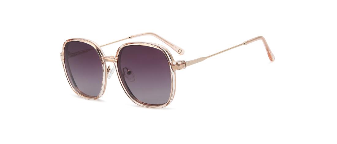  Women's Polar Clip Eyeglasses - Metal + Polarized Solar Magnetic Clip - OCP554_C1 - Osmose Eyewear - Octika