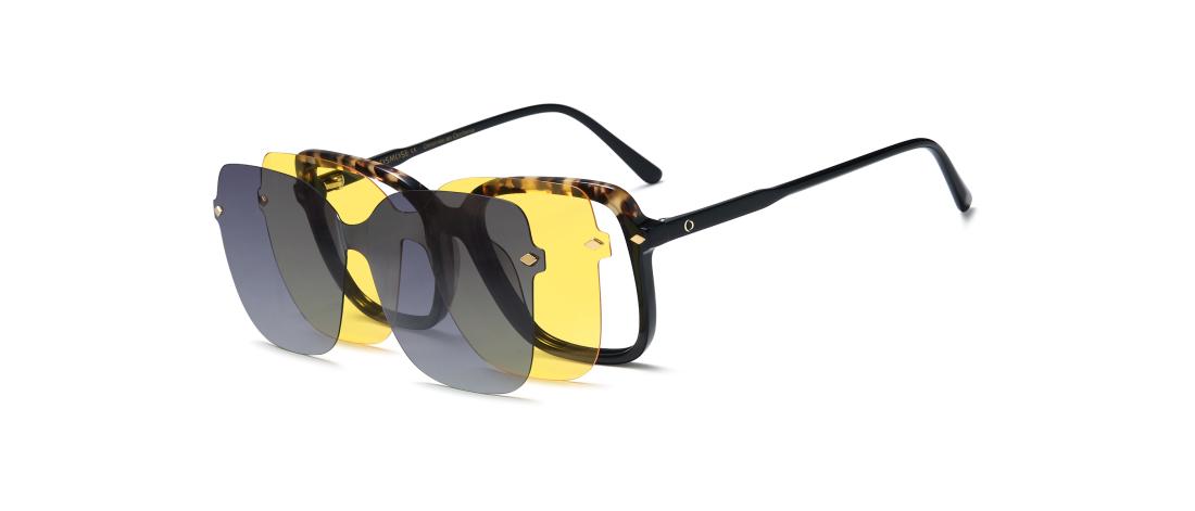 Polar Clip eyewear  Women - Acetate + Polarized solar magnetic clip - OCP651_C4 - OSMOSE - Octika