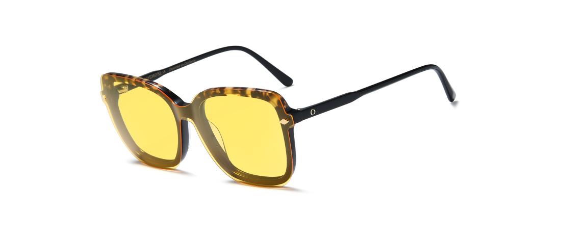 Polar Clip eyewear  Women - Acetate + Polarized solar magnetic clip - OCP651_C4 - OSMOSE - Octika
