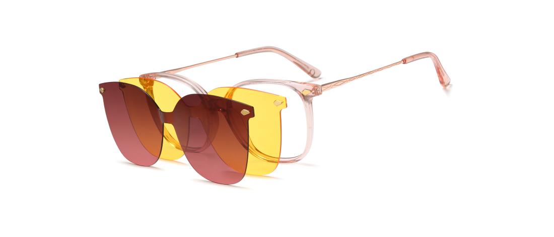 Polar Clip eyewear  Women - Acetate + Polarized solar magnetic clip - OCP562_C1 - OSMOSE - Octika