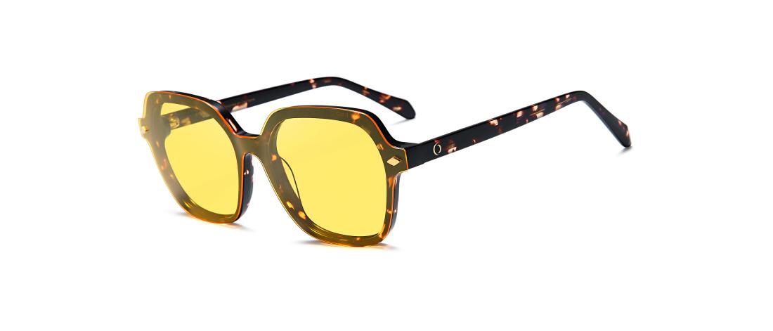 Polar Clip eyewear  Women - Acetate + Polarized solar magnetic clip - OCP630_C4 - OSMOSE - Octika