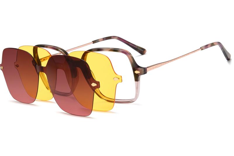 Polar Clip eyewear  Women - Acetate + Polarized solar magnetic clip - OCP563_C1 - OSMOSE - Octika
