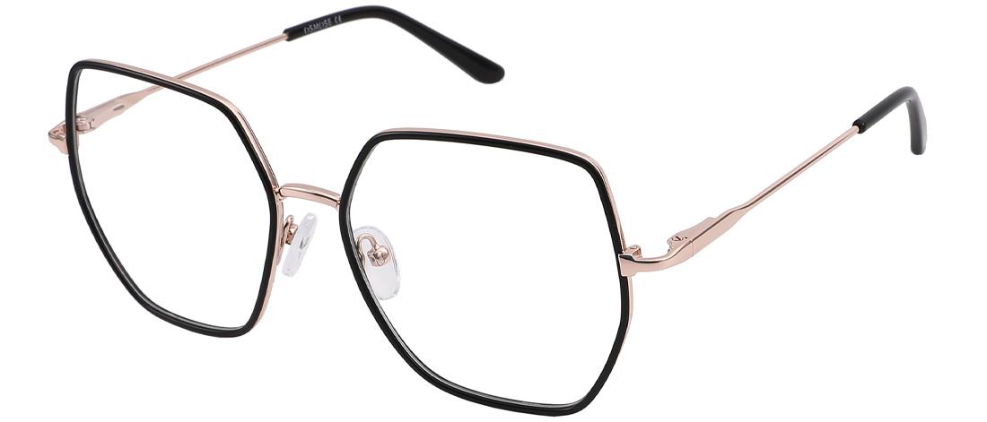 OS892_C1 - Occhiali da Vista  Donna - metallo - Oro rosa e nero