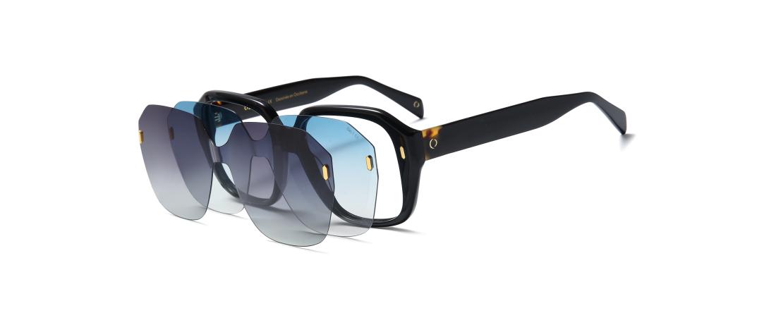 Occhiali da vista Polar Clip  Donna - Acetato + Clip magnetica da sole polarizzata - OCP610_C1 - OSMOSE - Octika