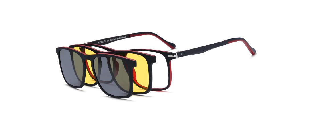 Montatura Occhiali da Vista Polar Doppio Clip  Uomo ultem OCP640_C4 - Octika