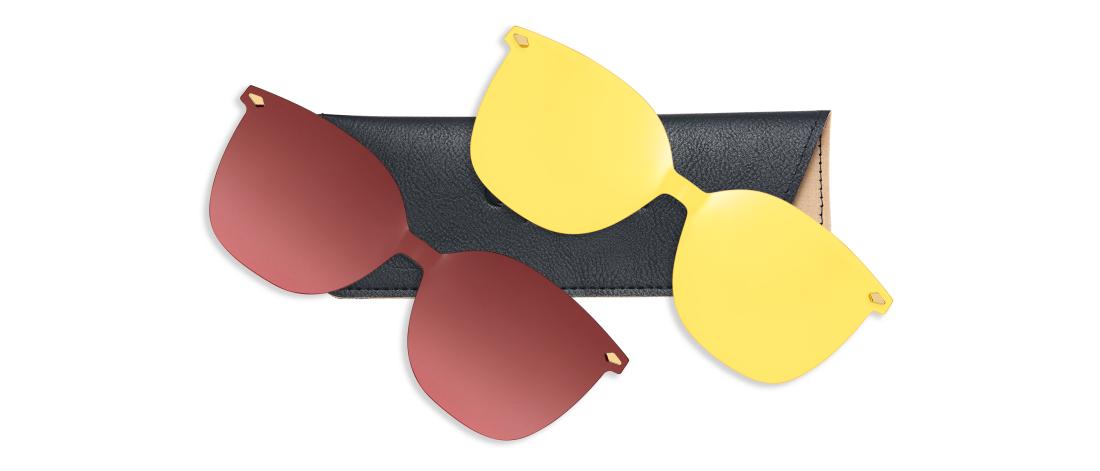 Occhiali da vista Polar Clip  Donna - Acetato + Clip magnetica da sole polarizzata - OCP562_C1 - OSMOSE - Octika