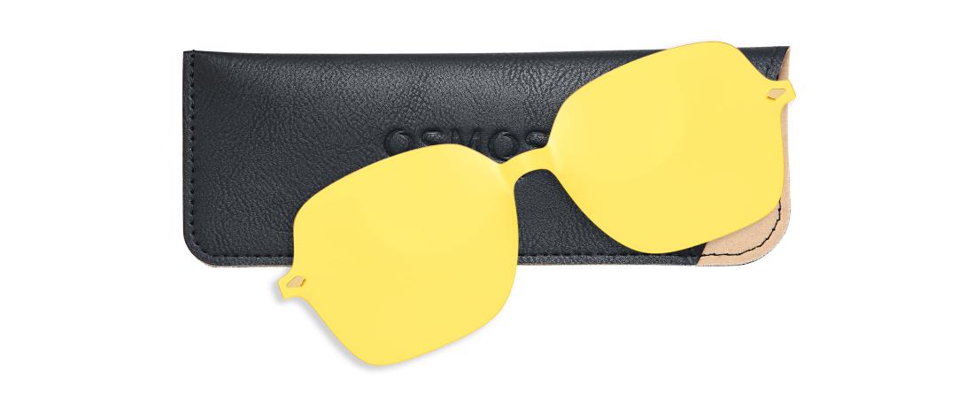 Clip Magnetico Giallo da Guida Notturna  Donna - Ultem - OCP563_CLIP_DRIVE- Octika