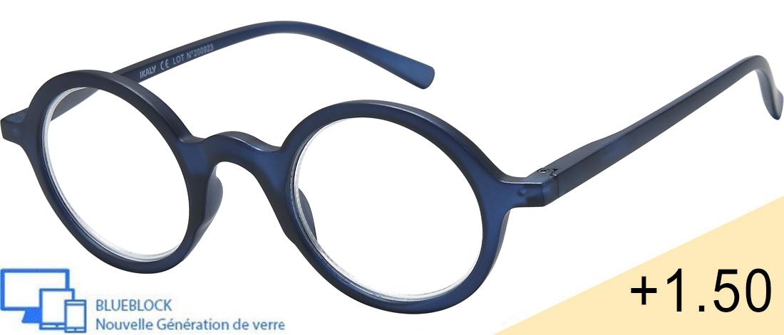 Óculos lupa de leitura Blueblock  Unissexo - LI_C3_150 - Plástico (CP/TR90) - Anti-luz azul - Ótica pré-montada Blueblock - IKAL