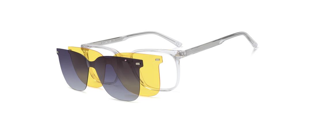 Óculos graduados Polar Clip  Homem - Acetato + Clip solar magnético polarizado - OCP559_C4 - OSMOSE - Octika