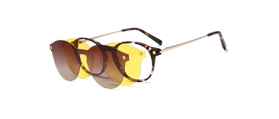 Óculos graduados Polar Clip  Mulher - Acetato + Clip solar magnético polarizado - OCP561_C2 - OSMOSE - Octika