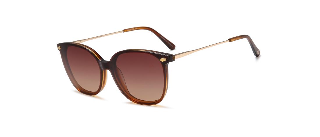 Óculos graduados Polar Clip  Mulher - Acetato + Clip solar magnético polarizado - OCP562_C2 - OSMOSE - Octika